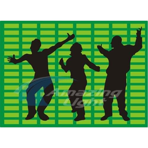 Hot Selling Party Disco Light Up El panel T-shirt Music Sound Activated Flashing El Panel For T-shirt