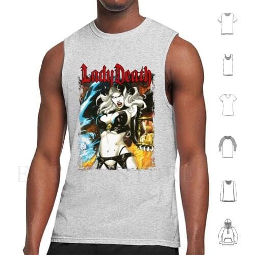 Lady Death Tank Tops Vest Sleeveless Lady Death Ladydeath Lady Death Chaos Comics