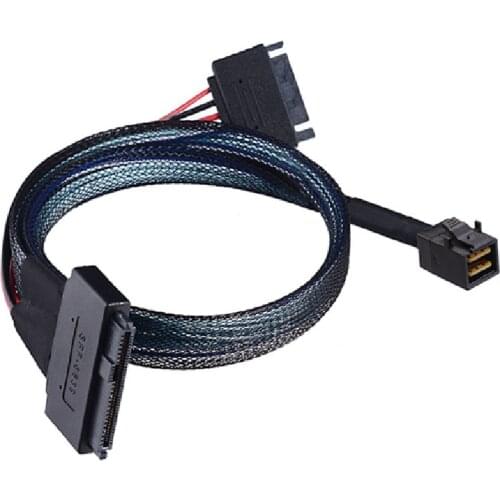 The mini sas HD high-speed Cable sff-8643 to sff-8639 U.2 Cable supports all NVMe SSD