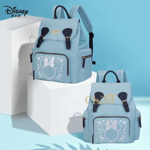 Disney Fashion Mommy Backpack Simple Large Capacity Maternal and Child Bag Lightweight with Baby Baby Bag Mommy Backpack