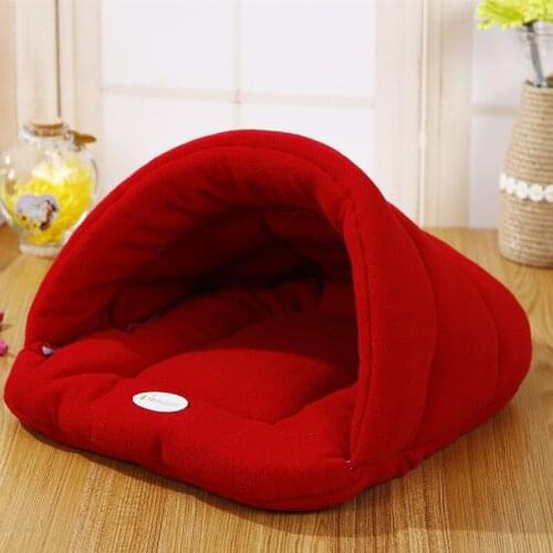 Puppy dog Cat pet Soft Warm Nest Kennel Bed Cave House Sleeping Bag Mat Pad Tent 5 Colors Pets Winter Warm mat