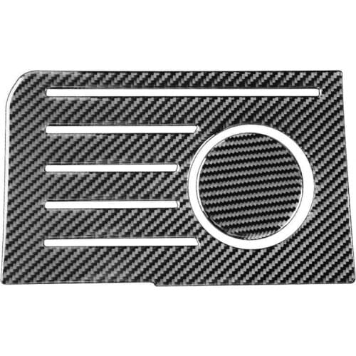 2Pcs Panel Decal Protective Non-corrosive Carbon Fiber Central Control Storage Box Slot Mat Cover for Toyota Tundra 2014-2018