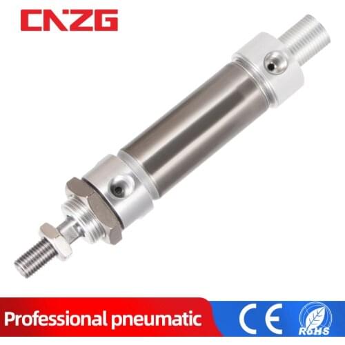 Stainless Steel Double Action MA type 16/20/25/32/40 mm Bore 25/50/75/100/125/150/175/200/250/300 mm stroke pneumatic cylinder