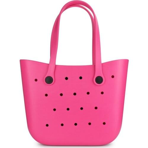 New Bag Silicone Beach Tote Waterproof Washable Handbag EVA Large Capacity Beach Bag 2021