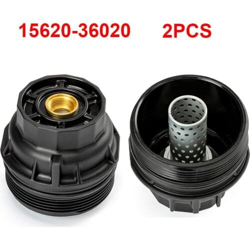 New 2PCS Engine Oil Filter Housing Cap 15620-36020 For Toyota Lexus Scion Auto PAart 1562036020