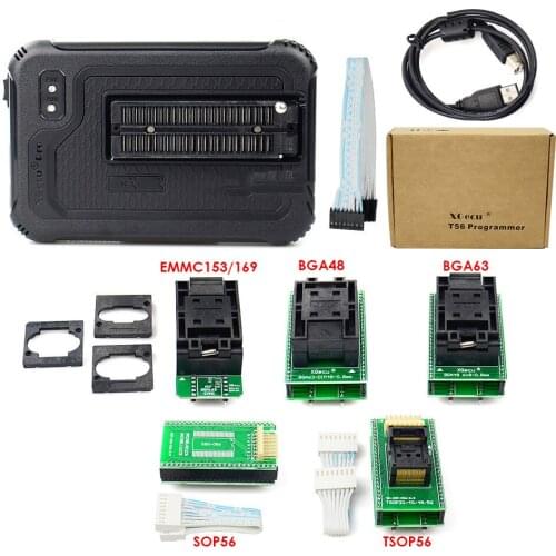UPMELY XGecu T56 Universal Programmer +5 Adapter Powerful Support Nor Flash / NAND/EMMC Date Portable Calculator Smart Test Clip