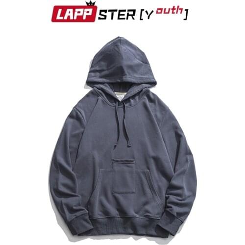 LAPPSTER Men Colorful streetwear Hooded Sweatshirts Hoodies 2021 oversized Hip Hop Hoodies Autumn mens harajuku vintage Hoodies
