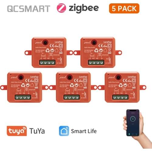 Tuya ZigBee 3.0 Smart Life Socket Module Remote Control Small Devices, Work with Echo Alexa Google Home Voice Assistant DIY MQTT