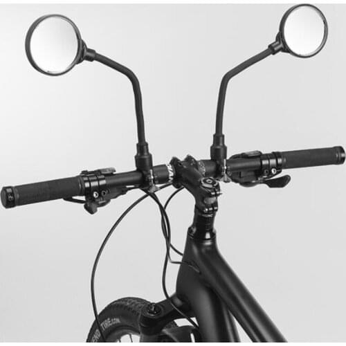 2pcs of bicycle mirror motorcycle rearview mirror bicycle hose adjustment no dead angle rearview mirror safety accessories