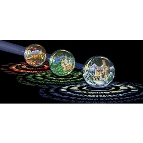 Magic ball landscape patterns counted 11CT 14CT 18CT Cross Stitch Sets DIY Chinese Cross-stitch Kits Embroidery Needlework