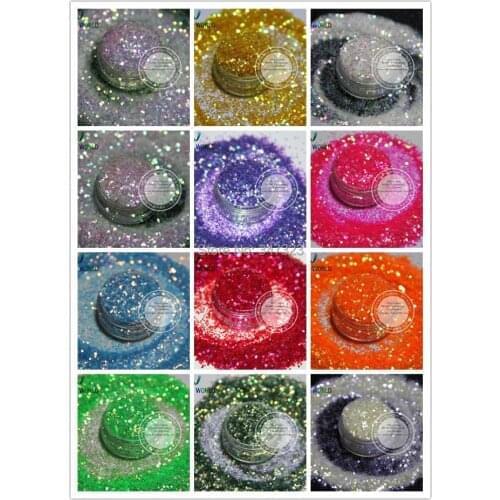 Sprinkling Iridescent Rainbow Colors glitter spangles for nail design and Art and Craft DIY decoration
