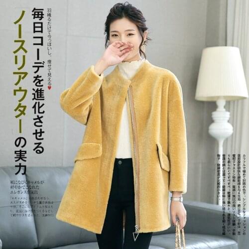 Real Fur Coat Women Sheep Shearling Winter Coat Women 100% Wool Jacket Women Clothes 2020 Manteau Femme 6602 YY1084