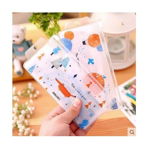 1pcs 9595 cartoon ruler set of four student stationery drawing ruler multi-functional ruler set of ruler