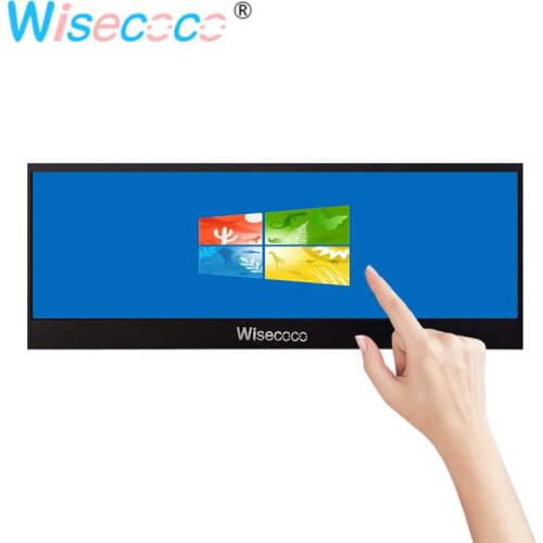 14 Inch 3840*1100 4K Long Strip Display Case Capactive Touch Sub screen Second Display Monitor USB IPS LCD Ultra Thin Case