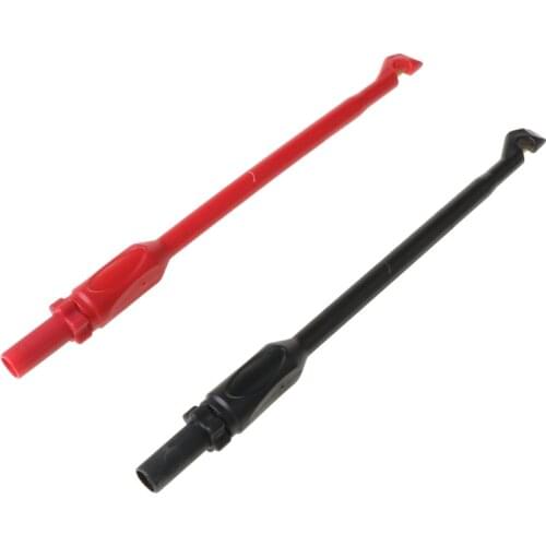 2 Automotive Test Lead Kit Power Probe Clip Hook 4mm Banana Tool Puncture Wire Multimeter Test Stick