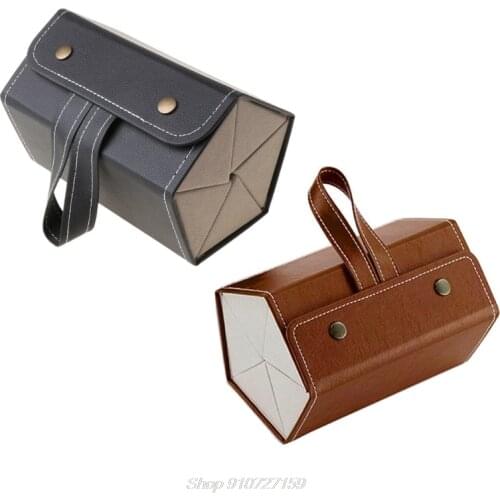 5 Slots Foldable PU Leather Sunglasses Eyeglasses Travel Organizer Case Multiple Hanging Eyewear Holder D10 20 Dropshipping