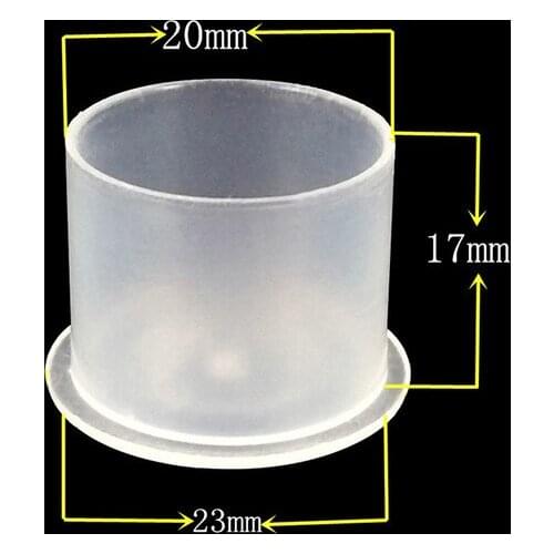 500 pcs Plastic 20mm *17mmTattoo Ink Cups For Permanent Tattoo Makeup Eyebrow Makeup Pigment Container Cups Disposable Accessor
