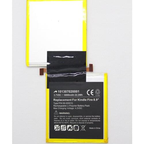 6000mAh Lithium Replacement battery for Kindle Fire HD 8.9" 3HT7G S2012-002 S2012-002-D 58-000015 Tablet battery + tools