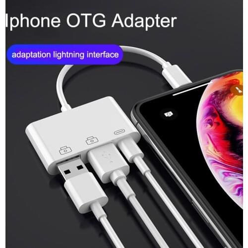 OTG Adapter for Lightning to USB Camera 8pin Adapter OTG Cable USB3.0 Data keyboard Piano Flash Drive for iPhone ipad