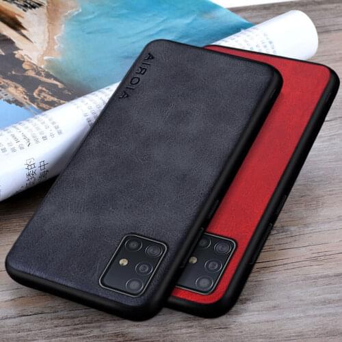 Case For Samsung Galaxy A50 A51 A71 A70 A30 A10 A30S A50S A20 A70S A40S coque Luxury Vintage leather Skin case cover capa funda