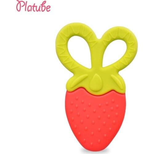 New Baby Teether Lovely Toy Toothbrush Infant Cartoon Shape Silicone Teether Oral Care Dental Care Silicone Teething For Baby