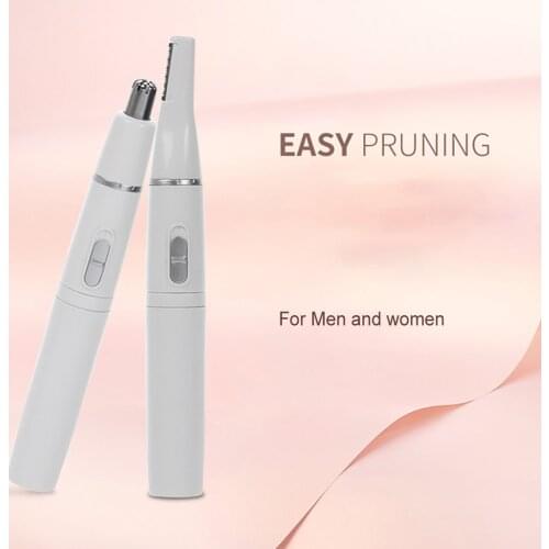 2 in 1 Electric Eyebrow Trimmer Nose Hair Cutter Safe Shaving Tool for Face Body microdermabrasion machine