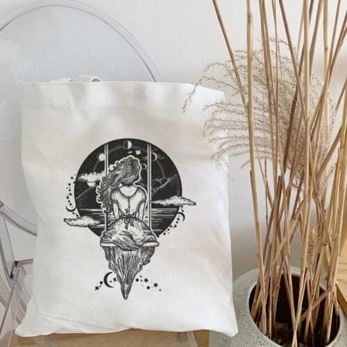 Summer Alone in the Office I Died Shoulder Canvas Bags Harajuku Shopping Bag Fashion Wallet Ins Women Bag Tv Show Print Handbag