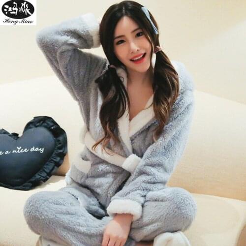 HongMiao Women's Warm Pajamas
