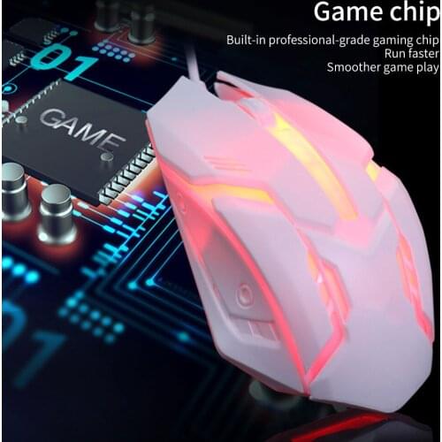 Cool Gaming Mouse 7 Colors LED Backlight USB Wired Gamer Mouse Flank Cable Optical Mice Gaming Mouse For Laptop and Mice PC