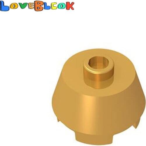 Brick Round 2x2 with Slope Building Blocks Assembles MOC Technical Parts DIY Toy Educational Creative For Kid 98100 10pcs/Lot