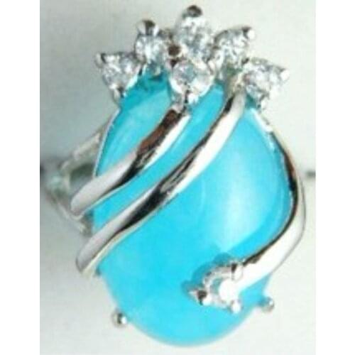 Beautiful & charmming light blue jade ring (#7 8 9)