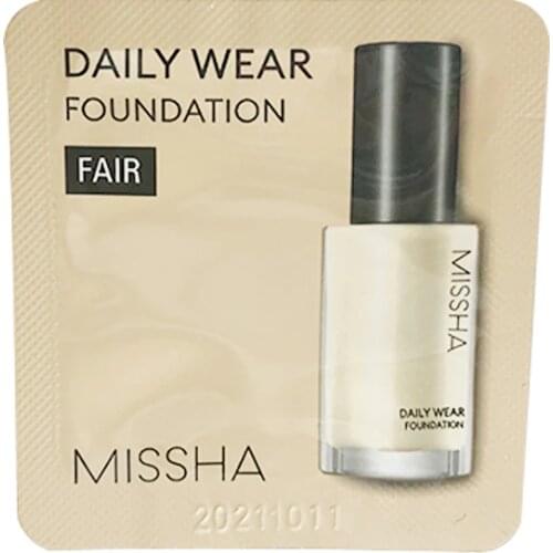 MISSHA Daily Wear Foundation Samples 1ml 10pcs/lot BB Cream CC Cream Korean Cosmetics