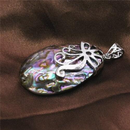 Multicolor Natural Abalone Shell Sweater Chain Necklace Pendant Simple Style Fashion Jewelry Craft Outlet Y579 Free Shipping