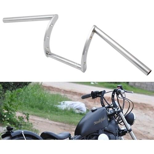 Motorcycle Chrome Steel 22mm High Bar Pullback Handlebar For Harley Sportster Chopper Bobber Softail Dyna Cafe Racer