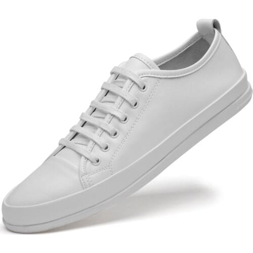 2020 Classic Genuine Leather Mens Sneakers Breathable Mens Comfortable Outdoor Casual Flat Shoes Lace-up Mens Shoes Designer