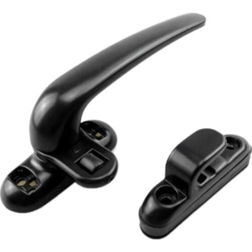 New Door and Window Handle Lock Casement Window Lock Wheel Handle Black