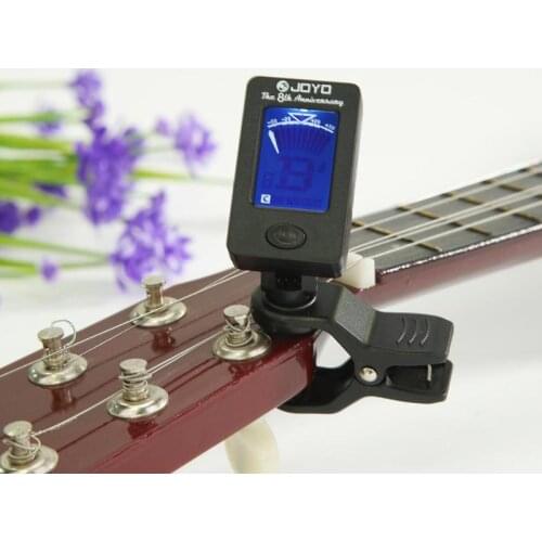 New Digital Clip-on Electric Tuner For Guitar Chromatic Bass Violin Ukulele Universal Portable Foldable Tuner Guitar Accessories