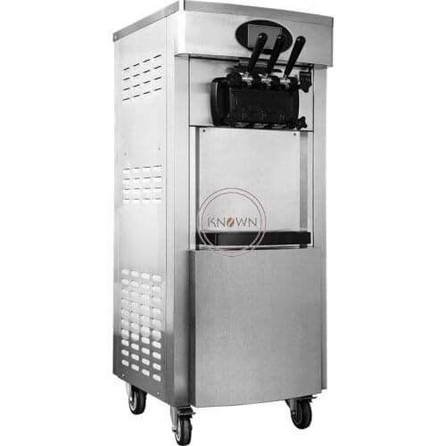 New Design Soft Ice Cream Machine With 3 Flavor For Fruit Soft Ice Cream Making Machine Hot Sele