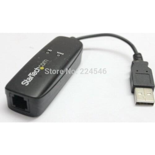 USED Networking 56K USB Modem Dial-Up and Fax Modem V.92-External for Startech.com USB56KEMH2