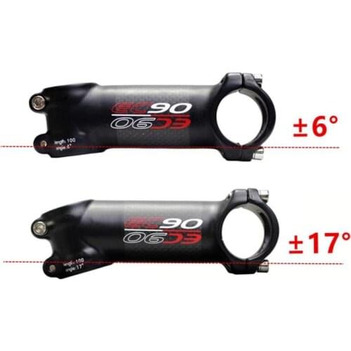 EC90 Carbon Road Bike Handlebar Stem Riser MTB Bicycle Stem Rod Carbon+Aluminium Alloy Cycling Stems