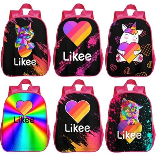 Kawaii LIKEE Kindergarten Backpack Kids School Bag Toddler LIKEE Video App Kindergarten Bags Babies Mini Bookbag School Backpack