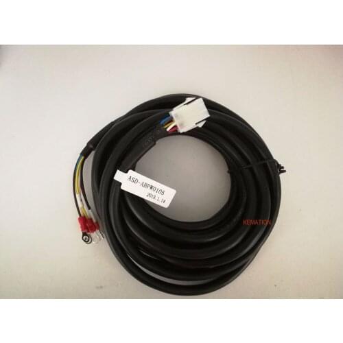 Compatible ASD-ABPW0105 ASD-A2 0.1-0.75KW Motor w.Brake Cable 5M ASD-ABPW0105