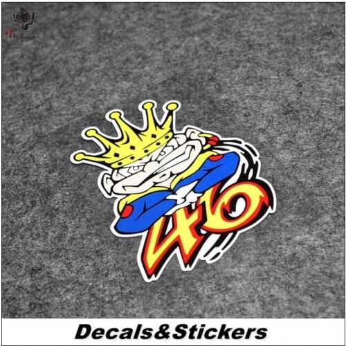 NO.L289 Rossi King 3M Reflective Modified Stickers Car Glass Waterproof Decals MOTO GP Racing Motorcycle