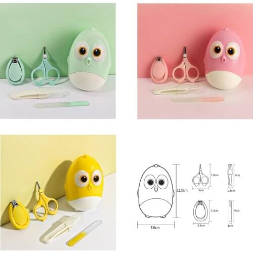 4Pcs Nail Care Newborn Kids Childish Baby Nail Trimmer Cutter 4PCS Health Care For Infant Boy Children Newborns Kids Nail Care