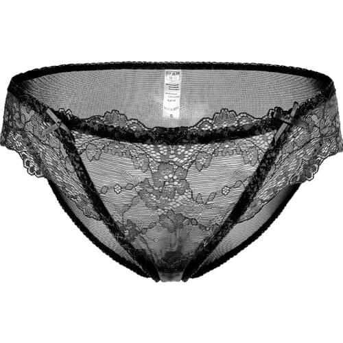 High-end elegant womens panties sexy lace breathable low-waist briefs see-through lady panty CYHWR