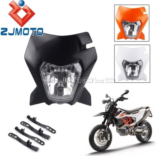 Universal Dirt Pit Bike Motorcycles Headlight For SMR XC SX EXC F 125 200 350 500 SMR Enduro R HS1 12V 35W E4 EMARK Headlamp