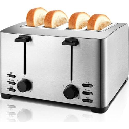 4 Slices Breakfast Machine Toaster Stove Bread Maker Equipment Automatic Toaster Household Toast Machine THT-3012B