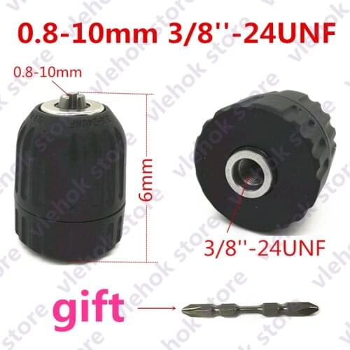 0.8-10mm 3/8''-24UNF Keyless Drill Chuck Clip for MAKITA 6010DWE 6413 MT066 MT063 MT062 MDF330D MDF320D MT601