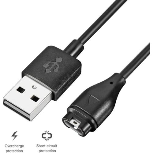 1m USB Charging Cable Charger for Garmin Fenix 5 5S 5X Plus/Forerunner 935/Approach S60/5 Sapphire/Vivoactive 3 Music/Vivosport