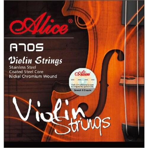 10 Sets Alice A705 Stainless Steel Nickel Chromium Wound 3/4 4/4Violin Strings